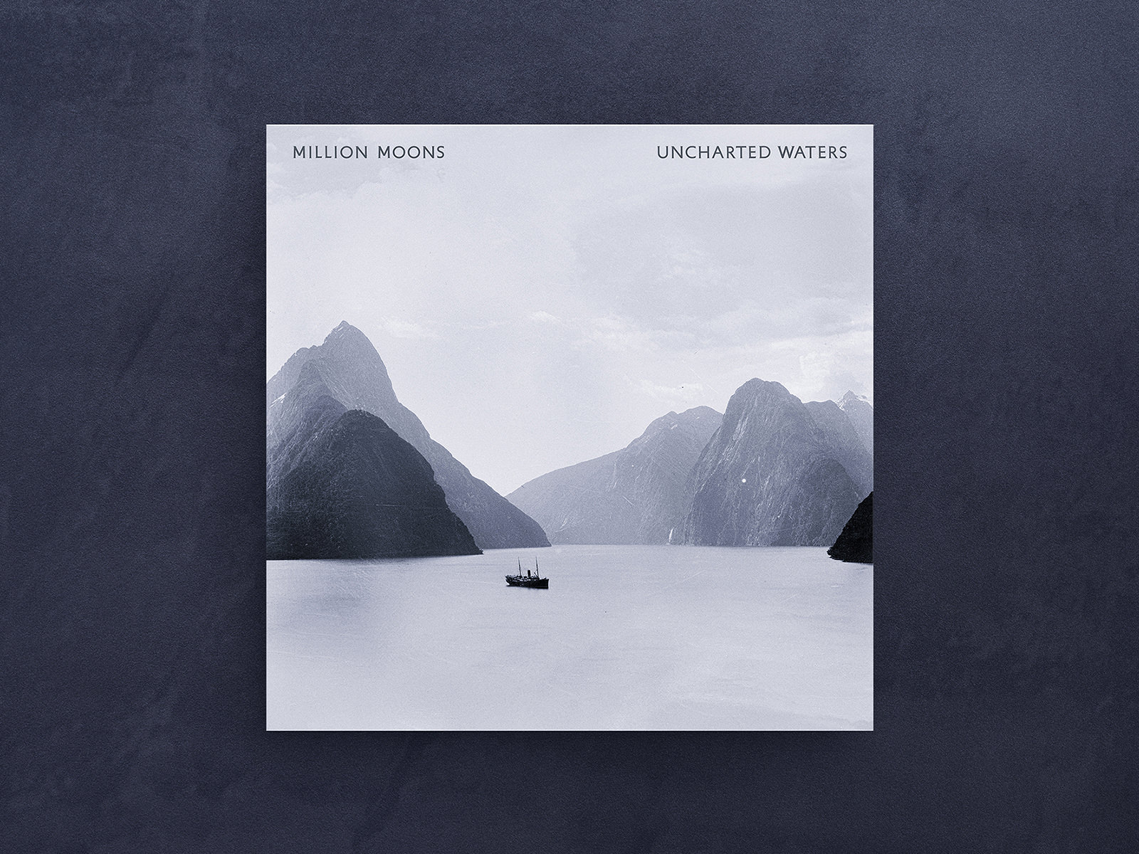 Single Cover for “Uncharted Waters” by Million Moons, 2024.